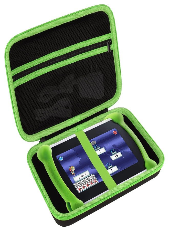 Peyyargo Storage Case Compatible with Leapfrog LeapPad Academy/LeapPad Ultimate/Epic Academy Edition Learning Tablet (Black + Green) - Image 1